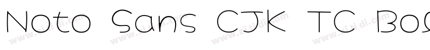 Noto Sans CJK TC Bol字体转换